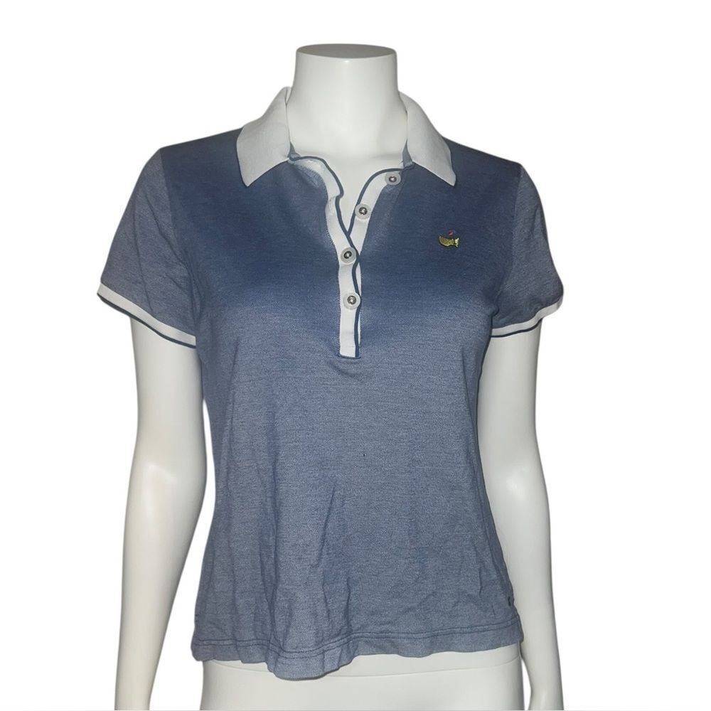 Bobby Jones Women's Blue Masters Golf Polo Vintage Medium EUC